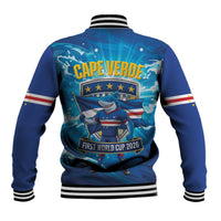 Blue Shark Cape Verde Football Baseball Jacket First World Cup 2026 - Wonder Print Shop