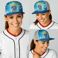 Blue Shark Cape Verde Football Baseball Net Cap First World Cup 2026 - Wonder Print Shop