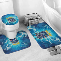 Blue Shark Cape Verde Football Bathroom Set First World Cup 2026 - Wonder Print Shop
