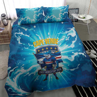 Blue Shark Cape Verde Football Bedding Set First World Cup 2026 - Wonder Print Shop