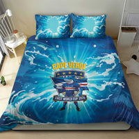 Blue Shark Cape Verde Football Bedding Set First World Cup 2026 - Wonder Print Shop