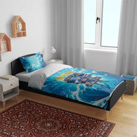 Blue Shark Cape Verde Football Bedding Set First World Cup 2026 - Wonder Print Shop