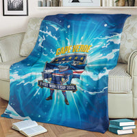 Blue Shark Cape Verde Football Blanket First World Cup 2026 - Wonder Print Shop