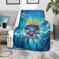 Blue Shark Cape Verde Football Blanket First World Cup 2026 - Wonder Print Shop