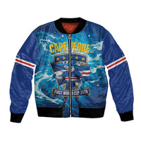 Blue Shark Cape Verde Football Bomber Jacket First World Cup 2026 - Wonder Print Shop