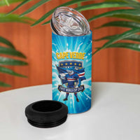 Blue Shark Cape Verde Football 4 in 1 Can Cooler Tumbler First World Cup 2026 - Wonder Print Shop