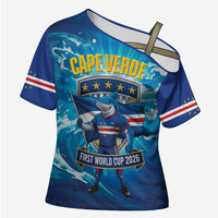 Blue Shark Cape Verde Football Cross Shoulder Shirt First World Cup 2026 - Wonder Print Shop