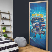 Blue Shark Cape Verde Football Door Cover First World Cup 2026 - Wonder Print Shop