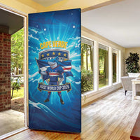 Blue Shark Cape Verde Football Door Cover First World Cup 2026 - Wonder Print Shop
