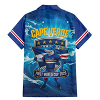 Blue Shark Cape Verde Football Family Matching Mermaid Dress and Hawaiian Shirt First World Cup 2026 - Wonder Print Shop