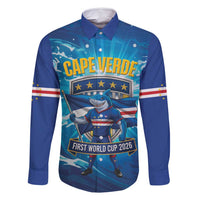 Blue Shark Cape Verde Football Family Matching Mermaid Dress and Hawaiian Shirt First World Cup 2026 - Wonder Print Shop