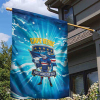Blue Shark Cape Verde Football Garden Flag First World Cup 2026 - Wonder Print Shop