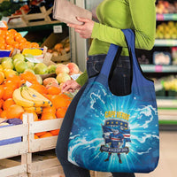 Blue Shark Cape Verde Football Grocery Bag First World Cup 2026 - Wonder Print Shop