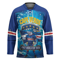 Blue Shark Cape Verde Football Hockey Jersey First World Cup 2026 - Wonder Print Shop