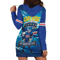 Blue Shark Cape Verde Football Hoodie Dress First World Cup 2026 - Wonder Print Shop