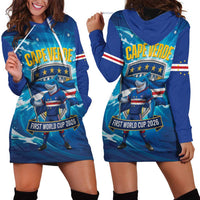 Blue Shark Cape Verde Football Hoodie Dress First World Cup 2026 - Wonder Print Shop