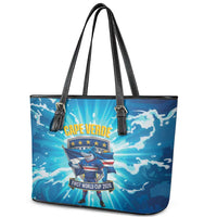 Blue Shark Cape Verde Football Leather Tote Bag First World Cup 2026 - Wonder Print Shop