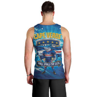 Blue Shark Cape Verde Football Men Tank Top First World Cup 2026 - Wonder Print Shop