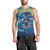 Blue Shark Cape Verde Football Men Tank Top First World Cup 2026 - Wonder Print Shop