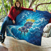 Blue Shark Cape Verde Football Quilt First World Cup 2026 - Wonder Print Shop