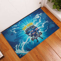 Blue Shark Cape Verde Football Rubber Doormat First World Cup 2026 - Wonder Print Shop