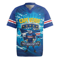 Blue Shark Cape Verde Football Rugby Jersey First World Cup 2026 - Wonder Print Shop