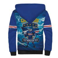Blue Shark Cape Verde Football Sherpa Hoodie First World Cup 2026 - Wonder Print Shop