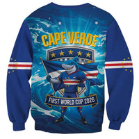 Blue Shark Cape Verde Football Sweatshirt First World Cup 2026 - Wonder Print Shop