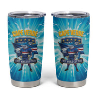 Blue Shark Cape Verde Football Tumbler Cup First World Cup 2026 - Wonder Print Shop
