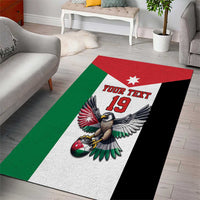 Custom World Football 2026 Jordan Area Rug Eagle Rising Road To Champion - Wonder Print Shop