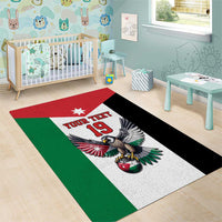 Custom World Football 2026 Jordan Area Rug Eagle Rising Road To Champion - Wonder Print Shop
