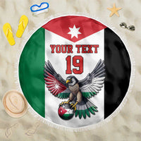 Custom World Football 2026 Jordan Beach Blanket Eagle Rising Road To Champion - Wonder Print Shop