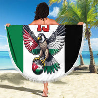 Custom World Football 2026 Jordan Beach Blanket Eagle Rising Road To Champion - Wonder Print Shop