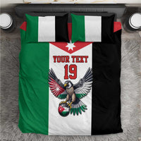 Custom World Football 2026 Jordan Bedding Set Eagle Rising Road To Champion - Wonder Print Shop