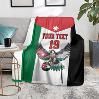 Custom World Football 2026 Jordan Blanket Eagle Rising Road To Champion - Wonder Print Shop