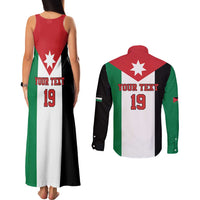 Custom World Football 2026 Jordan Couples Matching Tank Maxi Dress and Long Sleeve Button Shirt Eagle Rising Road To Champion - Wonder Print Shop