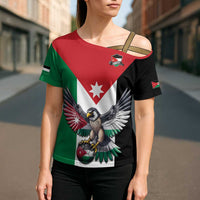 Custom World Football 2026 Jordan Cross Shoulder Shirt Eagle Rising Road To Champion - Wonder Print Shop