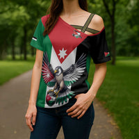 Custom World Football 2026 Jordan Cross Shoulder Shirt Eagle Rising Road To Champion - Wonder Print Shop