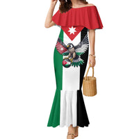Custom World Football 2026 Jordan Family Matching Mermaid Dress and Hawaiian Shirt Eagle Rising Road To Champion - Wonder Print Shop