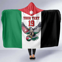 Custom World Football 2026 Jordan Hooded Blanket Eagle Rising Road To Champion - Wonder Print Shop