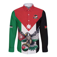 Custom World Football 2026 Jordan Long Sleeve Button Shirt Eagle Rising Road To Champion - Wonder Print Shop