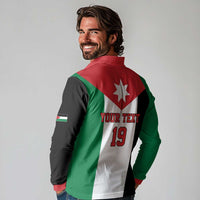 Custom World Football 2026 Jordan Long Sleeve Polo Shirt Eagle Rising Road To Champion - Wonder Print Shop