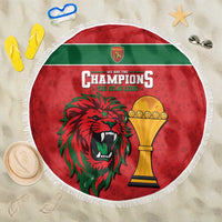 Morocco Champions Football Beach Blanket Atlas Lions Rise