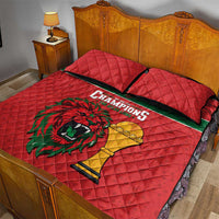 Morocco Champions Football Quilt Bed Set Atlas Lions Rise