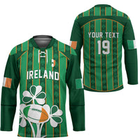 Custom Rugby Ireland Hockey Jersey Irish Lucky Shamrock