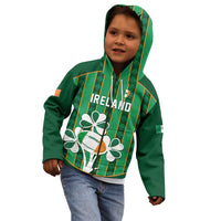 Custom Rugby Ireland Kid Hoodie Irish Lucky Shamrock