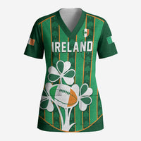 Custom Rugby Ireland Scrub Top Irish Lucky Shamrock