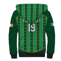 Custom Rugby Ireland Sherpa Hoodie Irish Lucky Shamrock