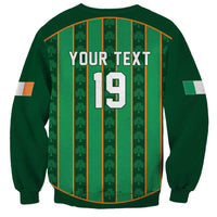 Custom Rugby Ireland Sweatshirt Irish Lucky Shamrock