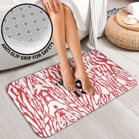 Custom German European Football Champions Bathroom Set Abstract Lightning Rot Weiss